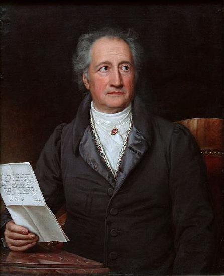 Joseph Karl Stieler Johann Wolfgang von Goethe at age 69 oil painting picture